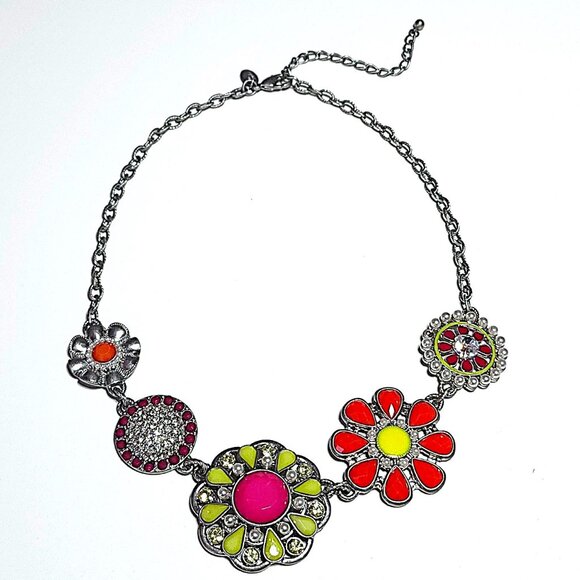 Lia Sophia Flower Pot  statement necklace - please read carefully - Picture 1 of 9